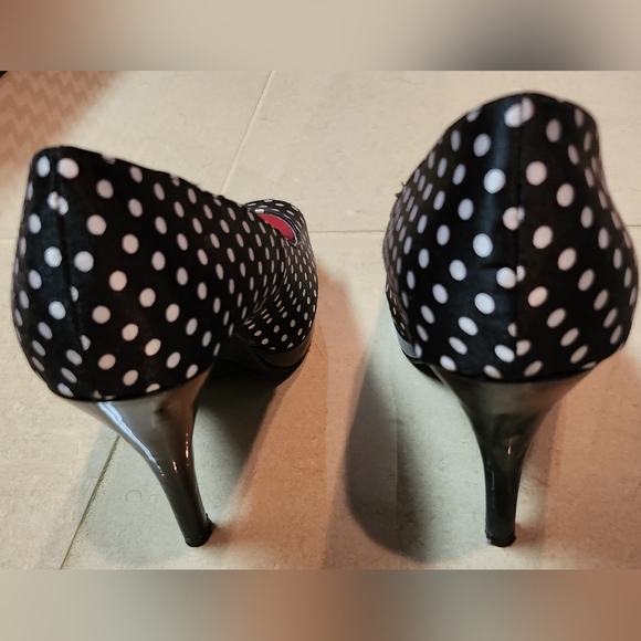 505. Rampage Gracee platform polka dot heels - Picture 9 of 11